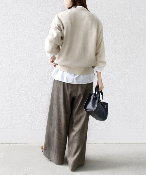 「SHIPS」 長袖ニット ONE SIZE ネイビー レディース_画像4