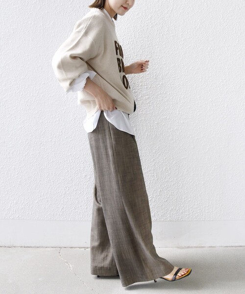 「SHIPS」 長袖ニット ONE SIZE ネイビー レディース_画像5