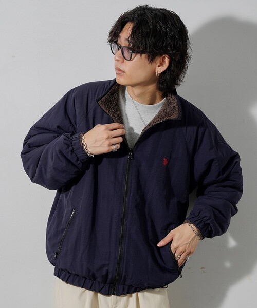 山*田様 U S POLO ブルゾン U.S. POLO ASSN.（ユーエスポロアッスン） ブルゾン LARGE ネイビー