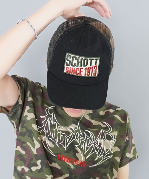 Schott N.Y.C（ショット） メッシュキャップ キャップ 帽子 メンズ