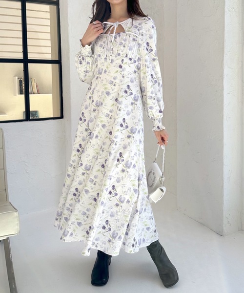 「OLIVE des OLIVE」 長袖ワンピース FREE ピンク レディース_画像2