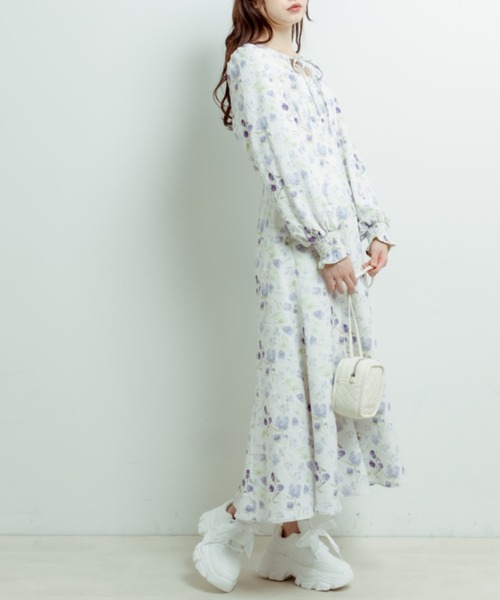 「OLIVE des OLIVE」 長袖ワンピース FREE ピンク レディース_画像7