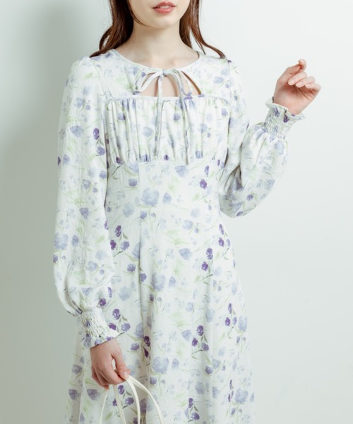 「OLIVE des OLIVE」 長袖ワンピース FREE ピンク レディース_画像9