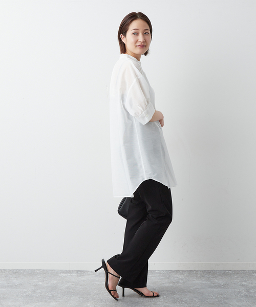 「journal standard L'essage」 パンツ 36 ネイビー レディース_画像4