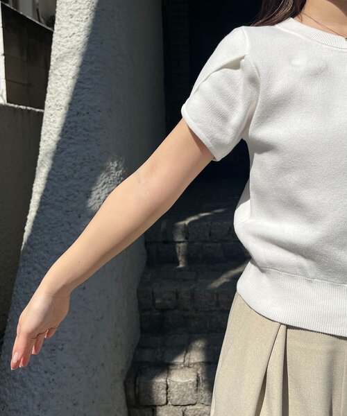 ニット セーター チューリップスリーブニット レディースの画像