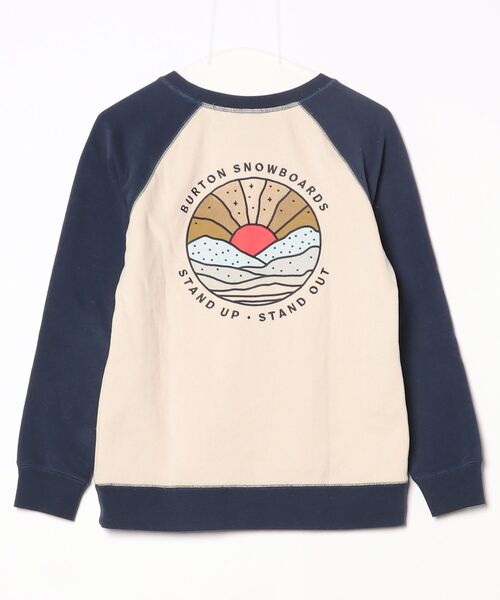 「BURTON」 ワンポイントスウェットカットソー X-SMALL ベージュ メンズ_画像2
