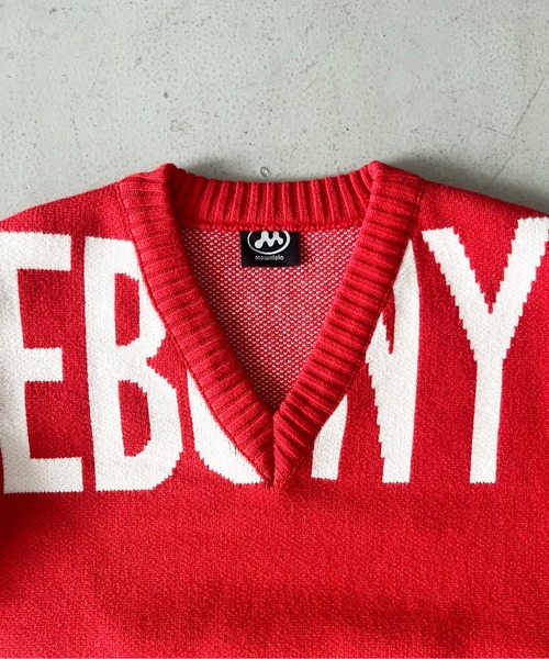 セーター ニット MOWALOLA Ebony relaxed jumper メンズ レディースの画像