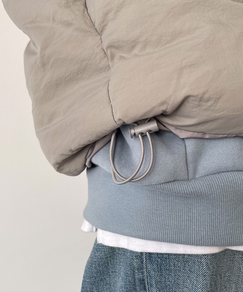 「CANAL JEAN」 「El mar」ナイロンブルゾン LARGE グレー レディース_画像5