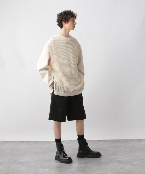 「STERNBERG」 ノースリーブニット LARGE ブラック メンズ_2