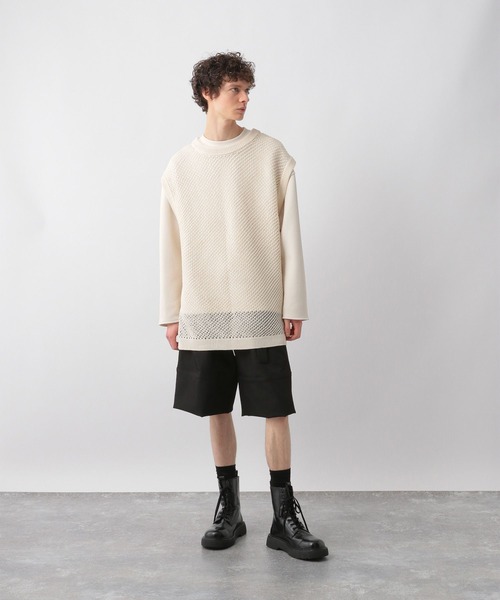 「STERNBERG」 ノースリーブニット LARGE ブラック メンズ_3