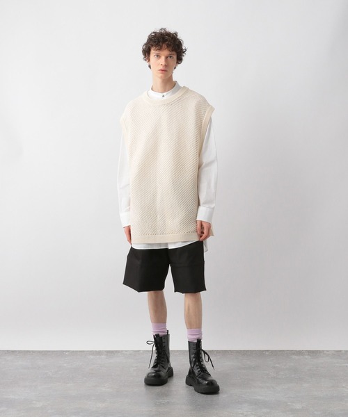 「STERNBERG」 ノースリーブニット LARGE ブラック メンズ_4