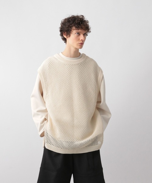 「STERNBERG」 ノースリーブニット LARGE ブラック メンズ_7