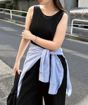 サロペット オーバーオール ノースリーブスウェ...の詳細画像2