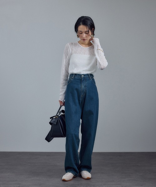 「KURO」 デニムパンツ 28 ブルー系その他4 レディース_画像3