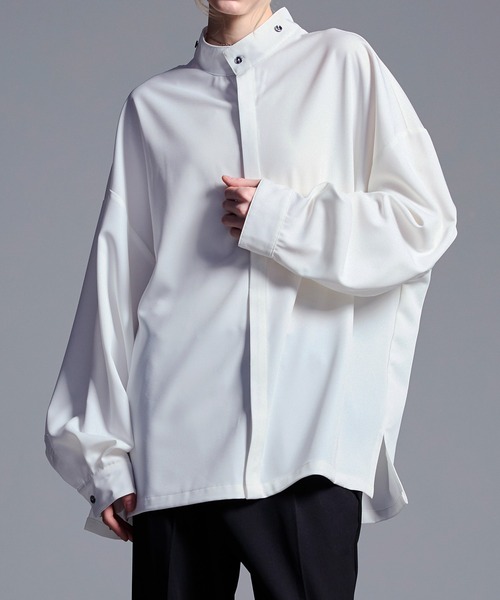 「Loose/ルース」 長袖シャツ X-SMALL ブルーグレー メンズ_画像6