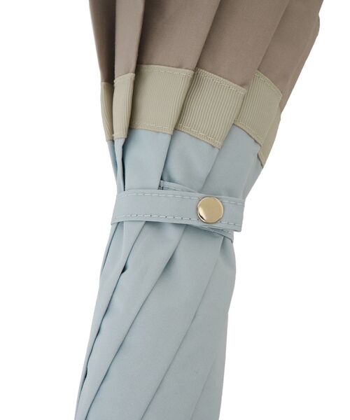 LANVIN en Bleu 日傘 折りたたみ傘 折り畳み 晴雨兼用 ビジューリボン