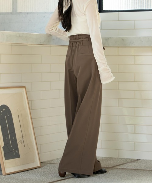 「hinari」 スラックス SMALL アイボリー レディース_画像7