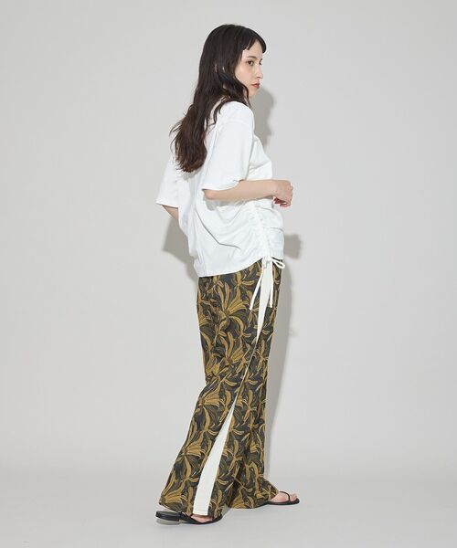 【SALE美品‼️】 SUMMER フラワードロストパンツ パンツ フラワーサイドラインドロストパンツ レディース : ZOZOTOWN