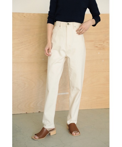 「BLACK BY MOUSSY」 デニムパンツ 23inch ホワイト レディース_画像2