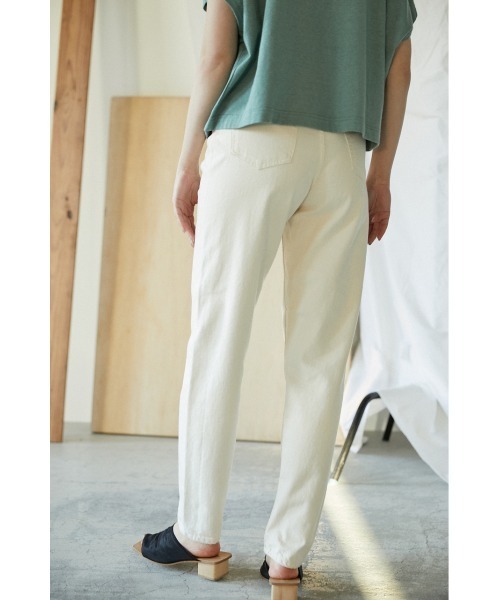 「BLACK BY MOUSSY」 デニムパンツ 23inch ホワイト レディース_画像8