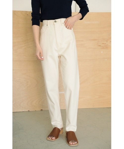 「BLACK BY MOUSSY」 デニムパンツ 23inch ホワイト レディース_画像9