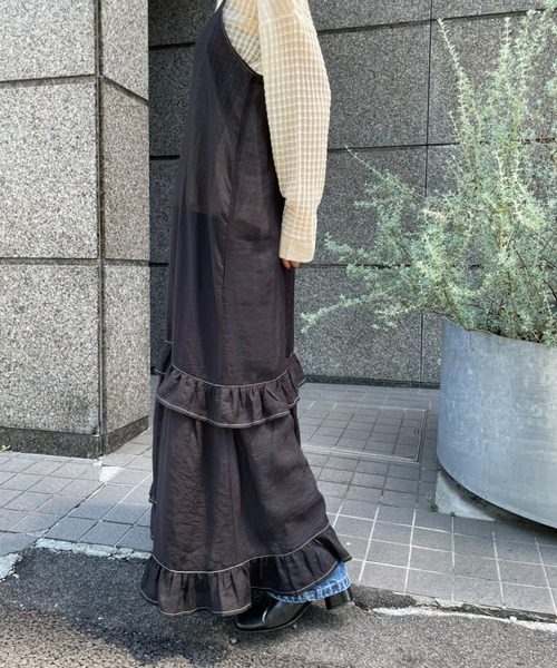 「HELLO.SANFRANCISCO」 キャミソールワンピース FREE ホワイト レディース_画像9