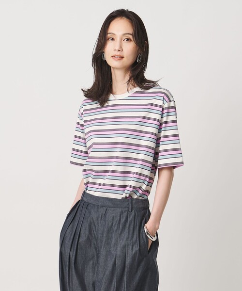 UNITED ARROWS（ユナイテッドアローズ） tシャツ 半袖 マルチボーダー