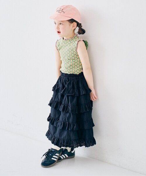 「p.premier」 「KIDS」キャミソールワンピース 100 レッド キッズ_画像2
