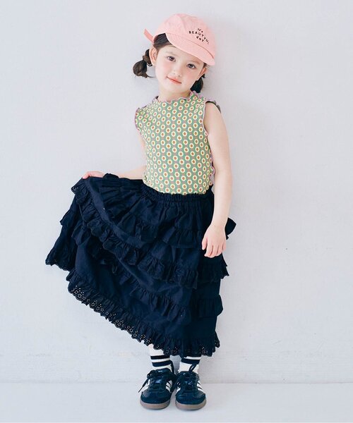 「p.premier」 「KIDS」キャミソールワンピース 100 レッド キッズ_画像5