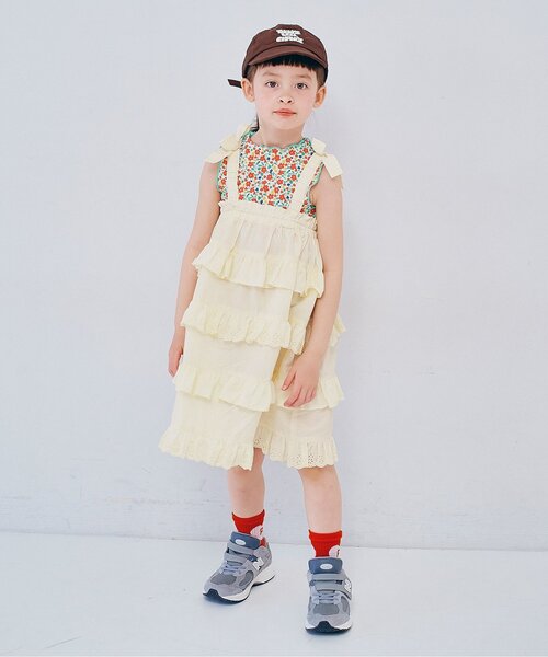 「p.premier」 「KIDS」キャミソールワンピース 100 レッド キッズ_画像7