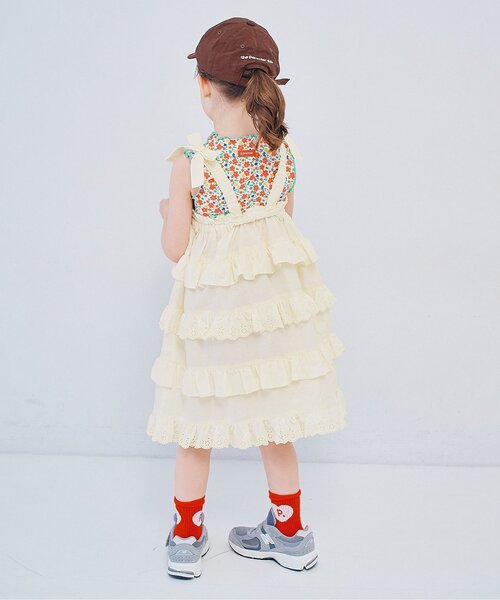 「p.premier」 「KIDS」キャミソールワンピース 100 レッド キッズ_画像8