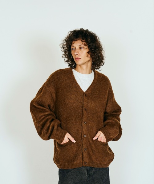 TOWNCRAFT（タウンクラフト） カーディガン MOHAIR SHAGGY CARDIGAN