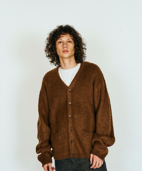 TOWNCRAFT タウン クラフト カーディガン モヘア調 TOWNCRAFT（タウンクラフト） カーディガン MOHAIR SHAGGY CARDIGAN