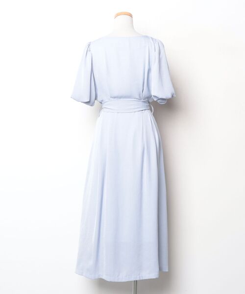 「WILLSELECTION」 半袖ワンピース MEDIUM ブルー レディース_画像2