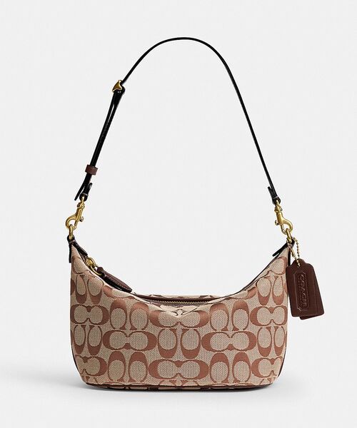 【希少】COACH コーチ ワンショルダーハンドバッグ デミポーチシグネチャー COACH（コーチ） ショルダーバッグ バッグ デミ バッグ・シグネチャー