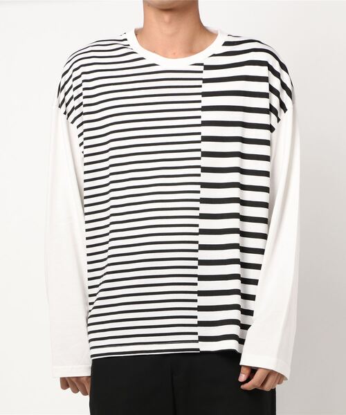 Tシャツ Tシャツ クレイジーボーダー長袖tシャツ Zozotown Paypayモール店 通販 Paypayモール