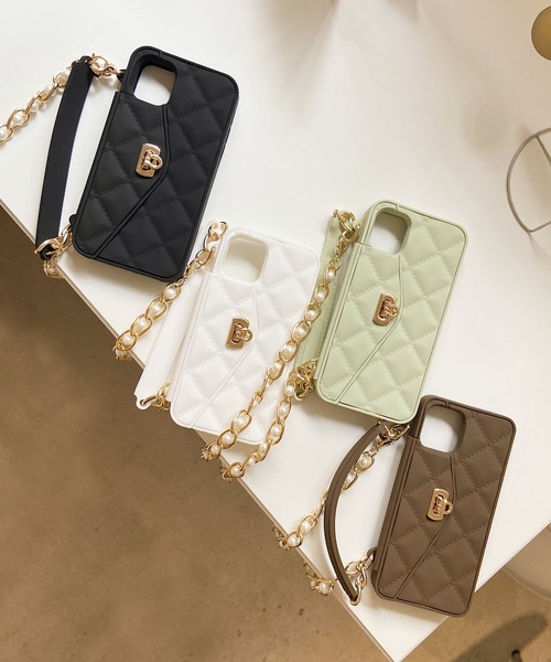 shopnikoniko（ショップにこにこ） スマホケース チェーンショルダー