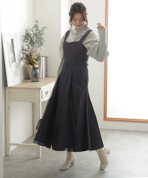 girlish ohjiサロペット サロペット オーバーオール フロントジップミリタリーサロペット