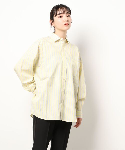 ブラウス シャツ BIG SILHOUETTE BLOUSE(ビッグシルエットブラウス） レディース 楽天市場】シアーリネンタッチビッグシャツ トップス シャツ