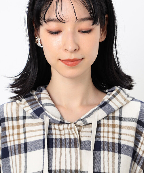 ワンピース チェック柄 ビッグパーカワンピース : ZOZOTOWN Yahoo!店