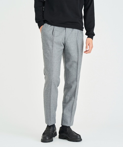 パンツ ESTNATION / フランネル 1プリーツスラックスパンツ ESTNATION フランネル