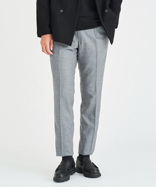 パンツ ESTNATION / フランネル 1プリーツスラックスパンツ ESTNATION フランネル