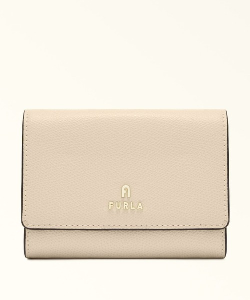 新品　FURLA カメリアM コンパクトウォレット　グレージュ FURLA 財布 フルラ カメリア コンパクト ウォレット M
