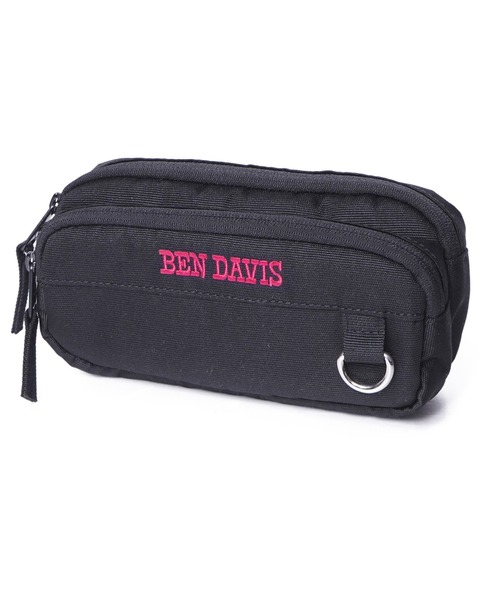 BEN DAVIS ブラック 筆箱 BEN DAVIS（ベンデイビス） 文房具 「BEN DAVIS」W PENCASE : ZOZOTOWN