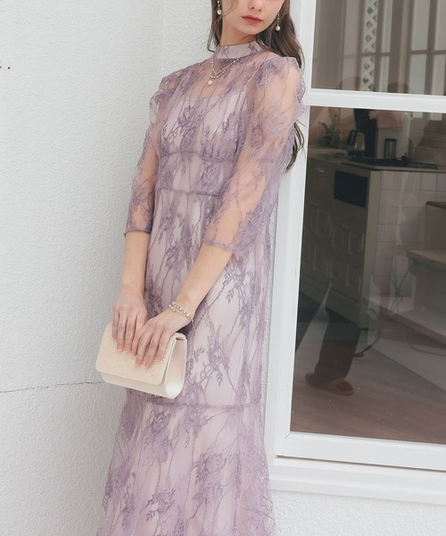★新品タグ付き★ドリードール　バックリボン総レースパーティードレス　結婚式 Dorry バックリボン総レースドレス ドレス Doll（ドリードール） スーツ・フォーマル・ドレス