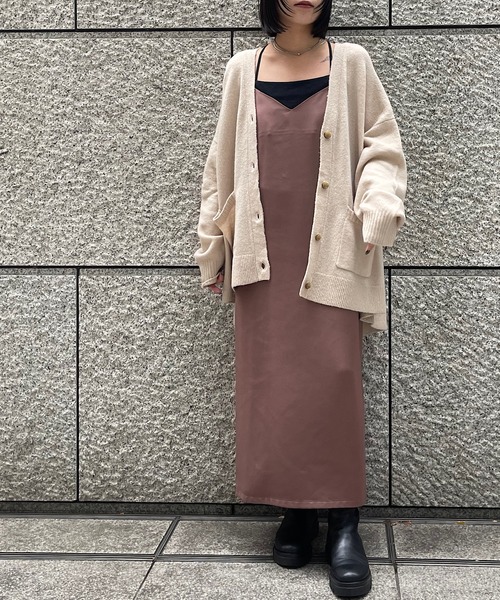 ワンピース MIDIUMISOLID for Ladies Iラインキャミソールワンピース