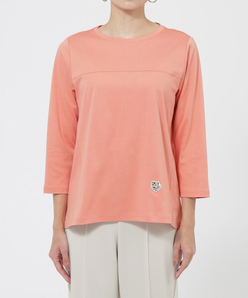 tシャツ 「ウォッシャブル」タイガーパッチカットソー レディース EVEX by KRIZIA tシャツ 「L」「ウォッシャブル」タイガーパッチ