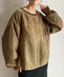 She's Closet トレーナー スウェット オーガンジードッキング