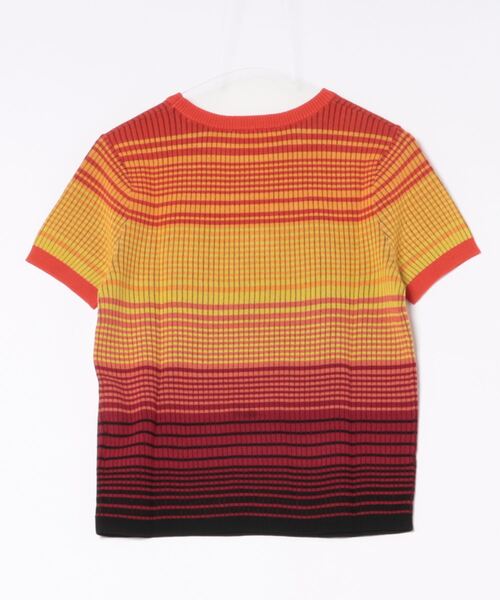 デシグアル Desigual パームツリー ニットTシャツ （オレンジ） デシグアル Desigual パームツリー ニットTシャツ （オレンジ