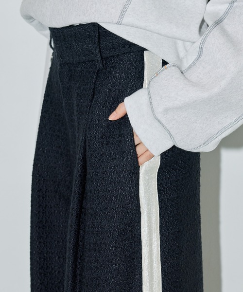 PUBLIC TOKYO（パブリックトウキョウ） パンツ ツイードワイドパンツ